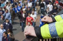 police officer's hands